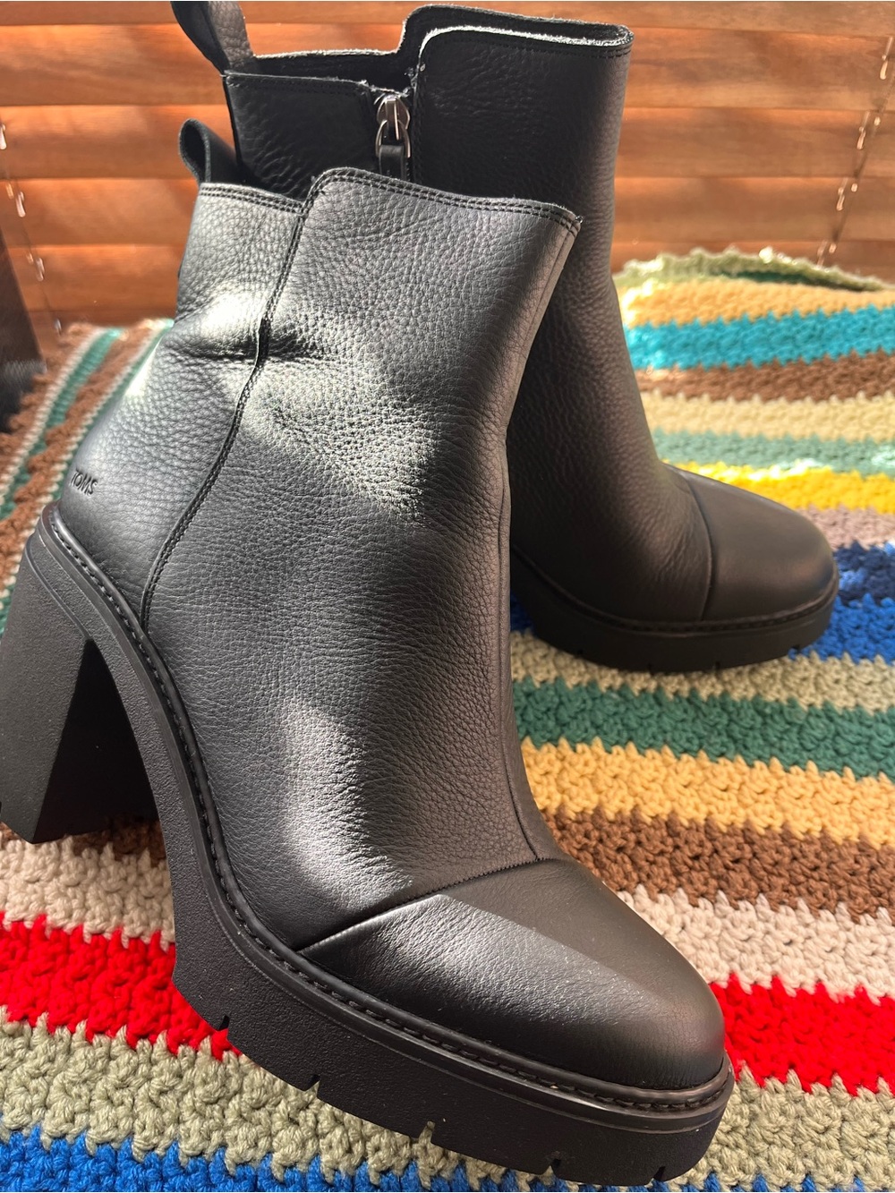 TOMS Chunky Platform Ankle Boots